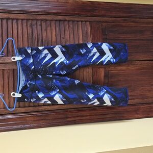 Medium blue gym capris